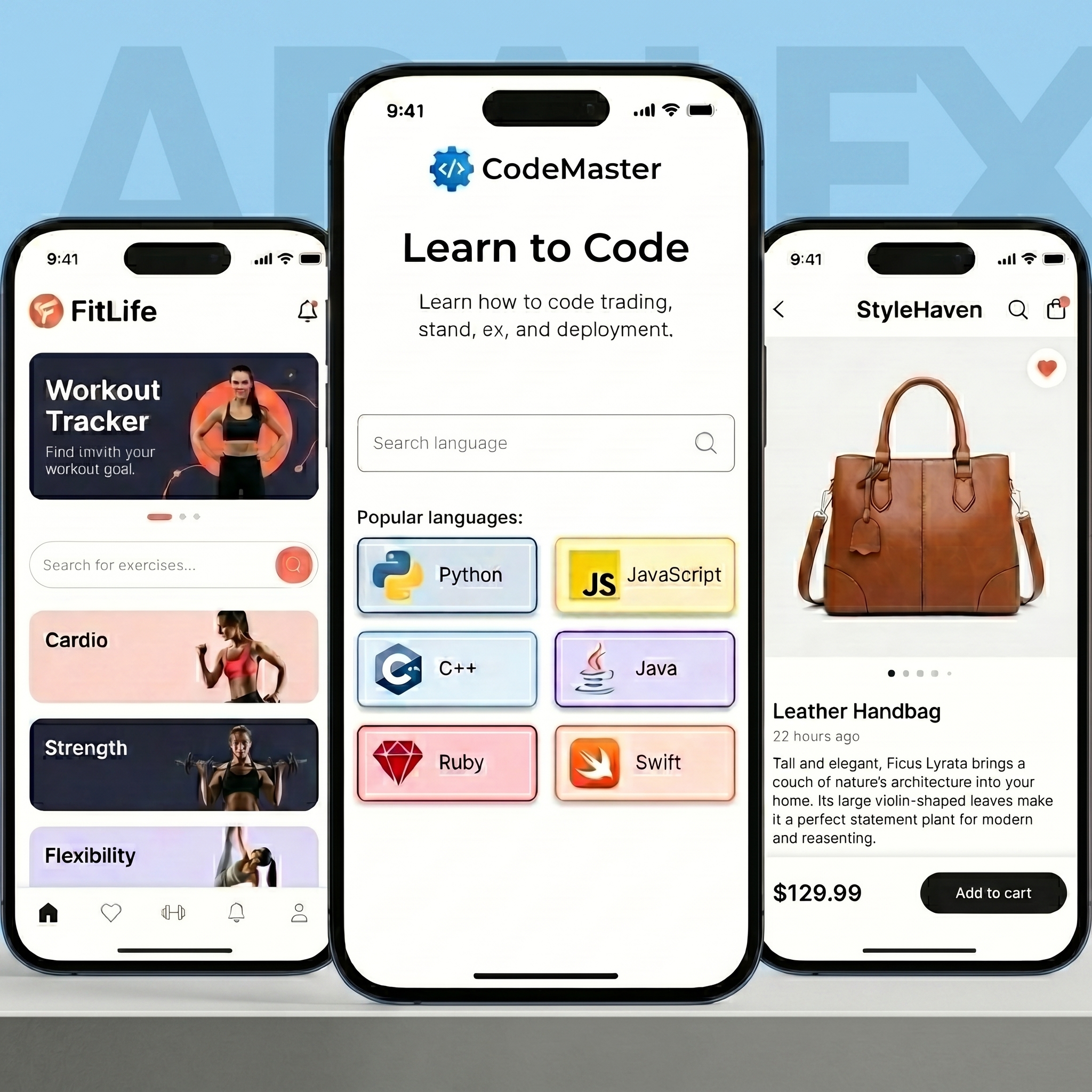 Mobile app concepts